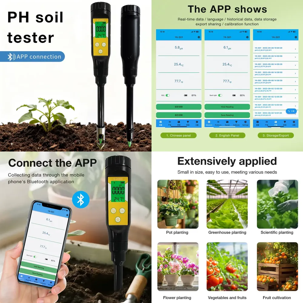 Plant Pot - Интеллектуальный измеритель pH почвы WAP01 для