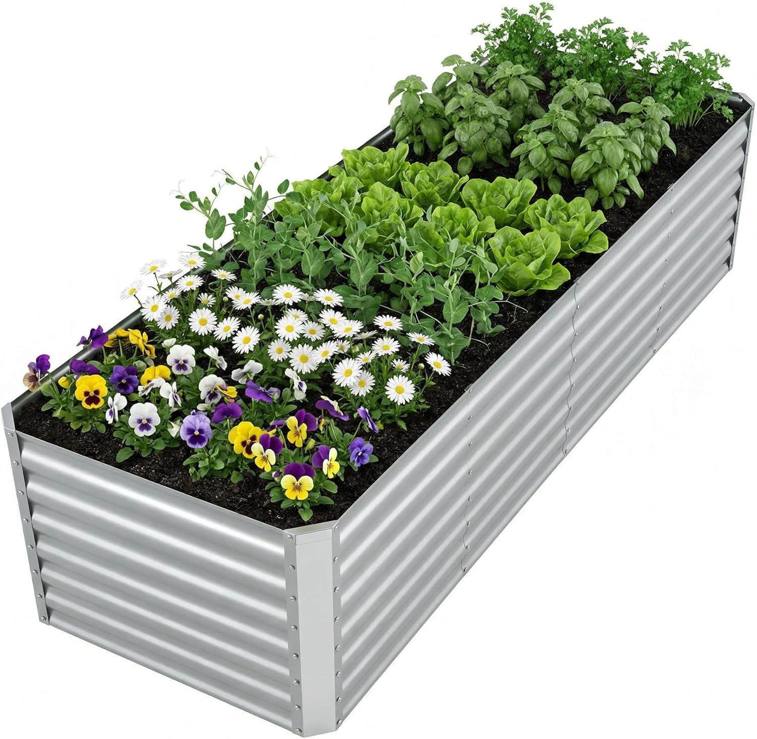 Raised Garden Bed - Уличная оцинкованная приподнятая грядка для выращивания