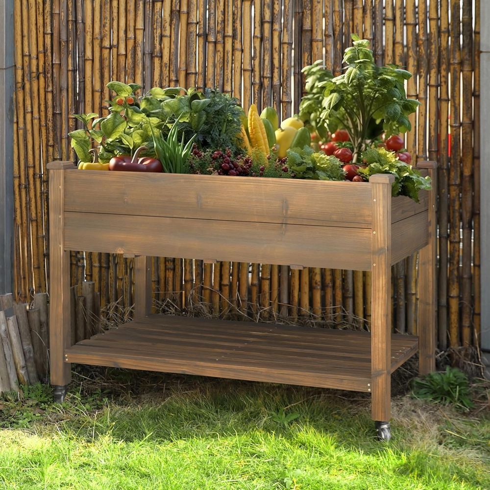 Raised Garden Bed - Большая приподнятая грядка 48x24x33 дюйма на
