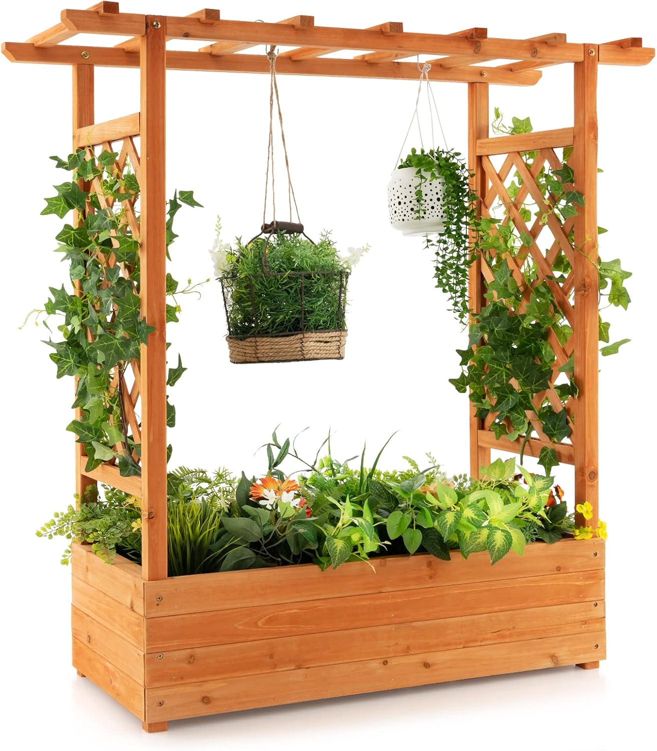 Raised Garden Bed - Деревянная приподнятая грядка для сада с