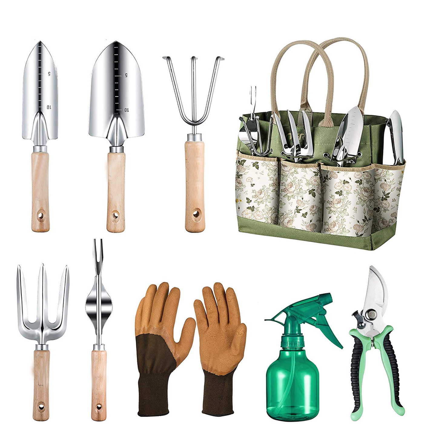Набор из 9 садовых инструменто – обзор и цена Garden Gloves