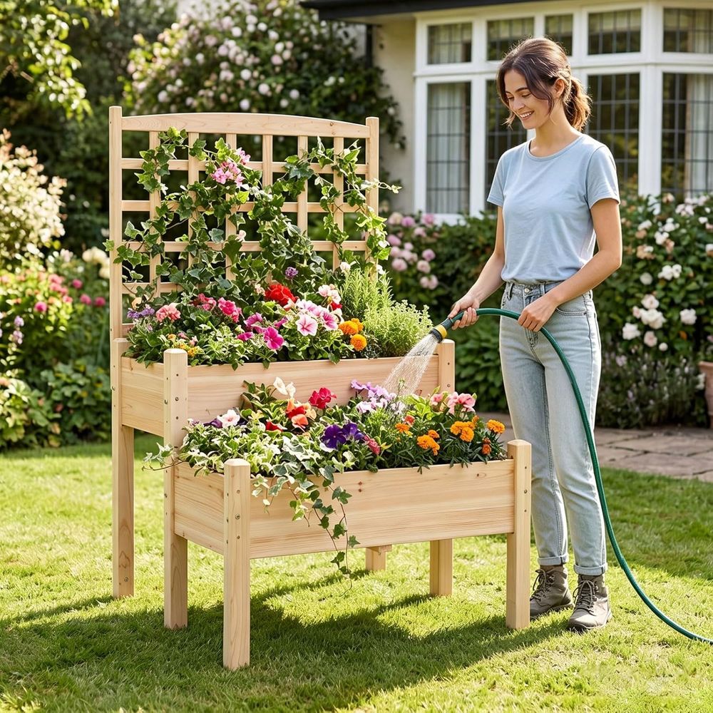 Двухуровневая приподнятая гряд – обзор и цена Raised Garden Bed