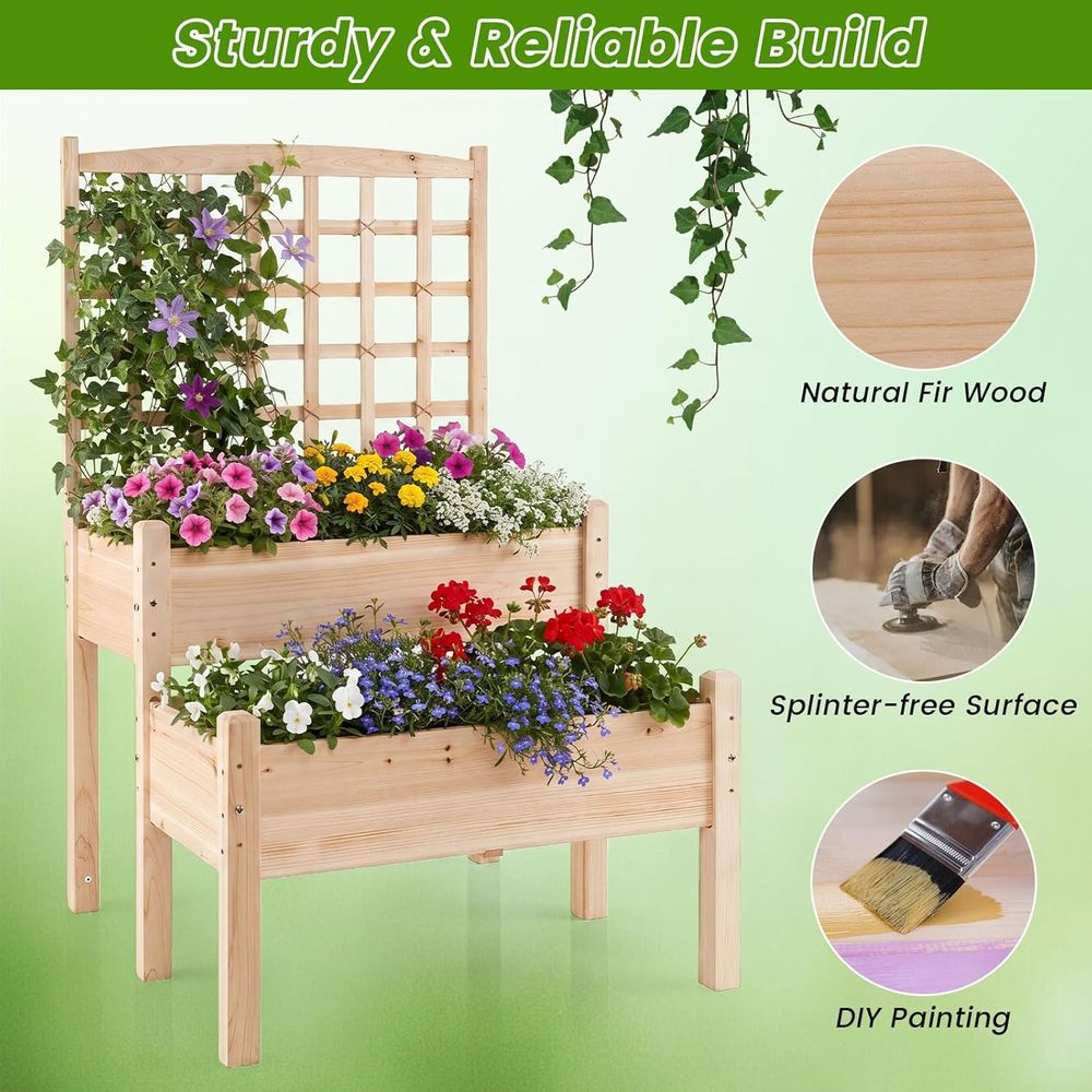 Двухуровневая приподнятая гряд – обзор и цена Raised Garden Bed