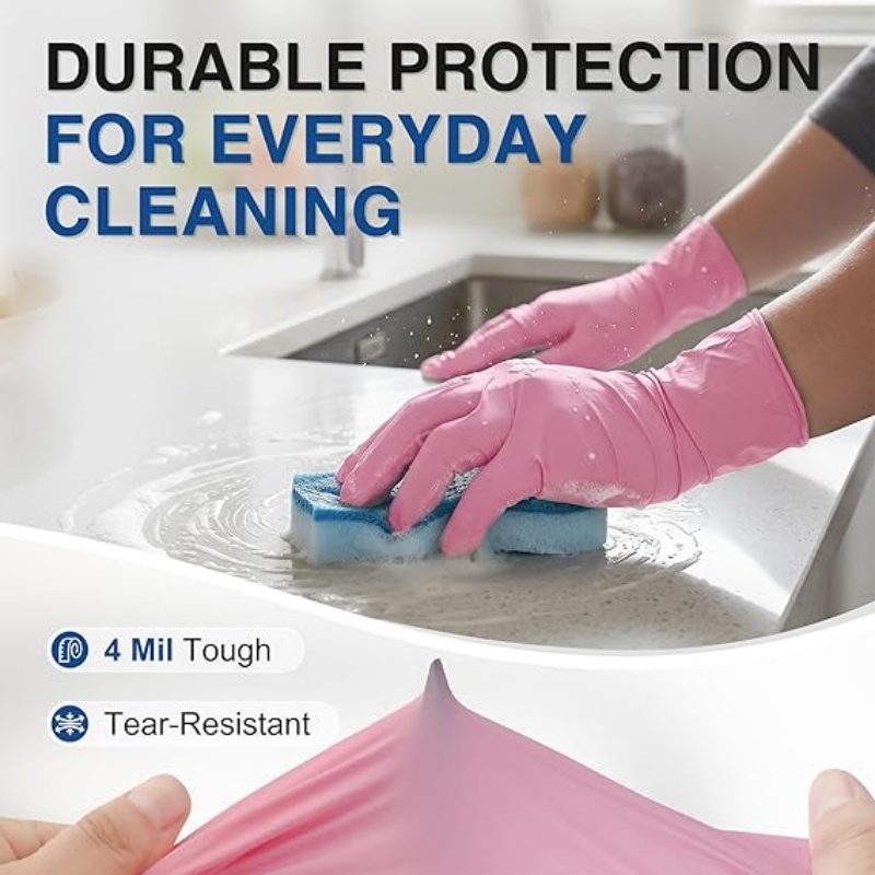 Розовые нитриловые одноразовые – обзор и цена Garden Gloves