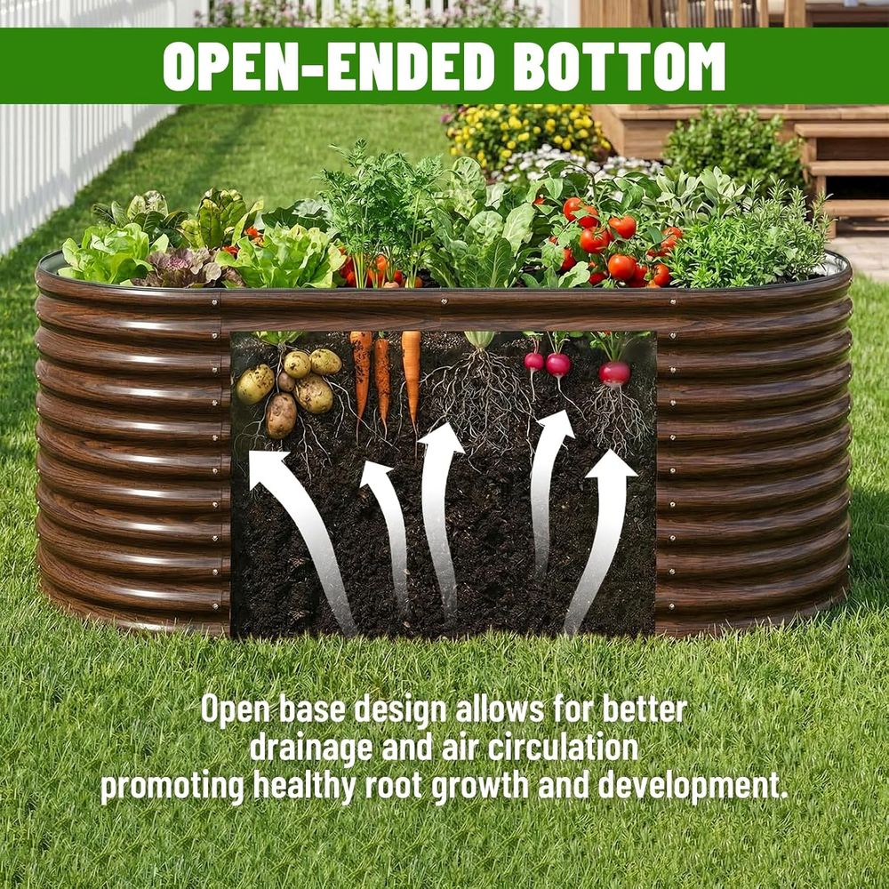 Высокая овальная грядка-клумба – обзор и цена Raised Garden Bed