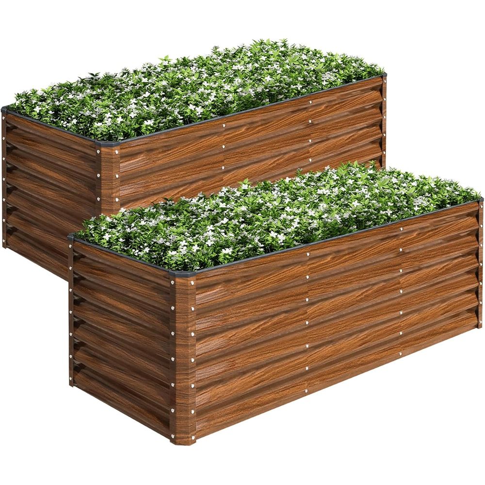 Комплект из 2 оцинкованных при – обзор и цена Raised Garden Bed