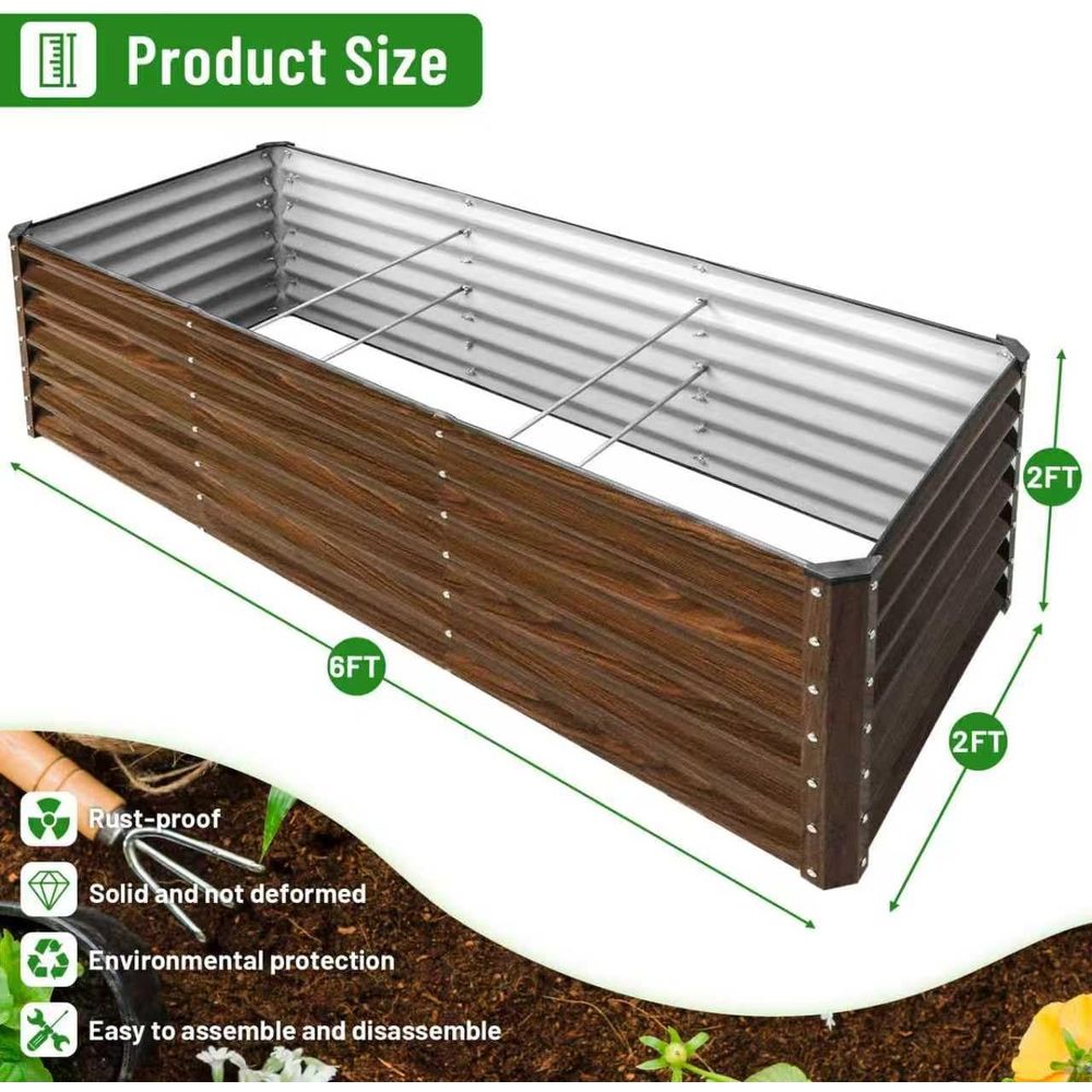 Комплект из 2 оцинкованных при – обзор и цена Raised Garden Bed