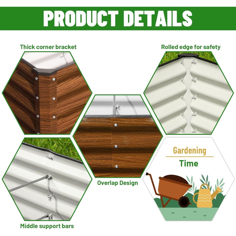 Комплект из 2 оцинкованных при – обзор и цена Raised Garden Bed