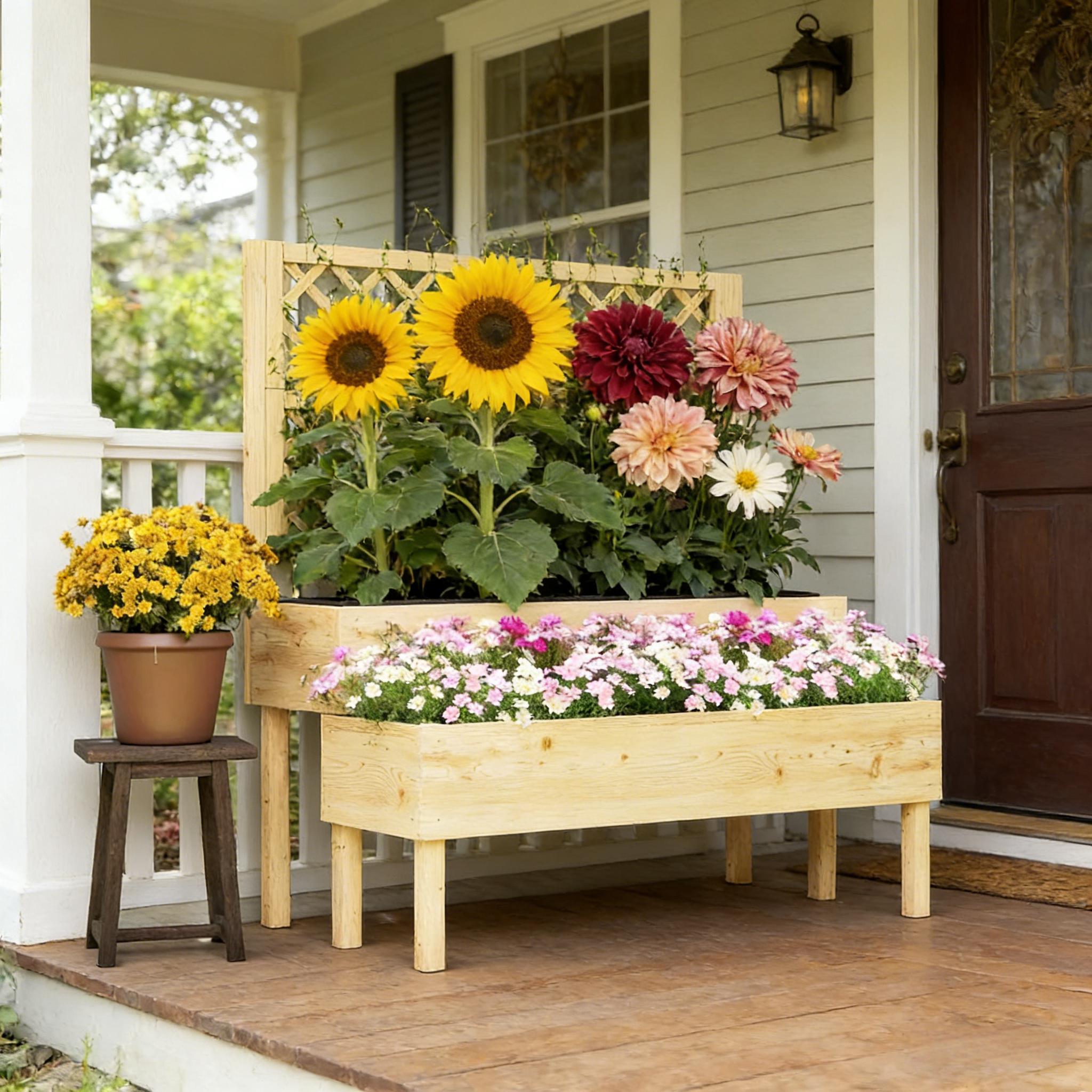 Приподнятая грядка для патио,  – обзор и цена Raised Garden Bed